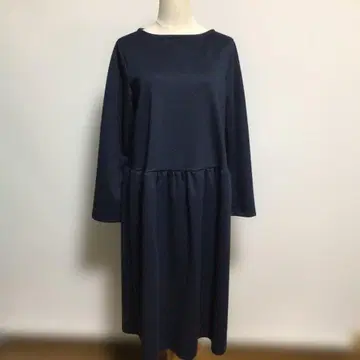 핸드메이드 네이비 긴팔 티셔츠 원피스