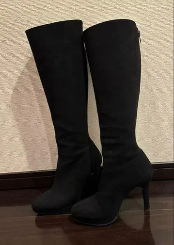 ESPERANZA 에스페란자 블랙 스웨이드 롱 부츠 S 사이즈