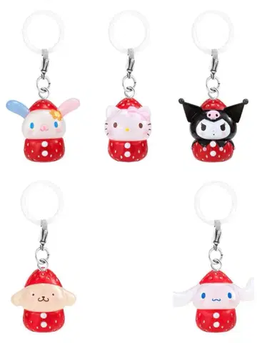 산리오 메지루시 액세서리 딸기 우사하나 키티 쿠로미 시나모롤