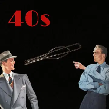 빈티지 넥타이 핀 클립 영국 영국 레트로 40s 아르데코