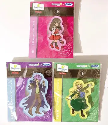 Ib 아크릴 클립 배지 이브 메리 게리 게이머구이 3종 세트