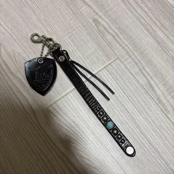 HTC 가죽 키링 스터드 터콰이즈 차심