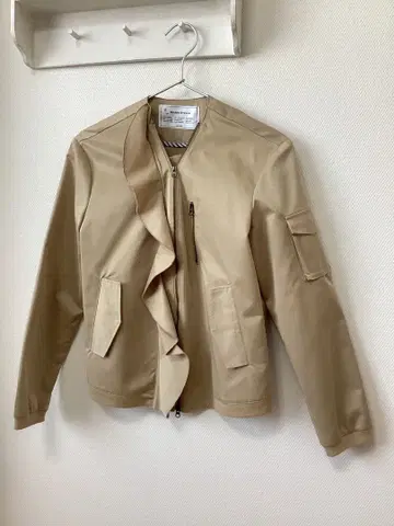 MARIS STELLA 프릴 자켓 블루종 베이지