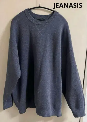 JEANASIS W 자카드 볼륨 슬리브 맨투맨 프리