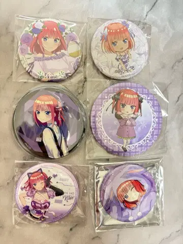 5등분의 신부 나카노 니노 캔뱃지 세트