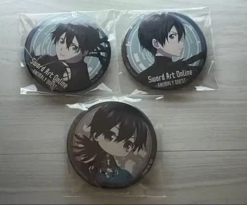 소드 아트 온라인 아노말리 퀘스트 키리토 캔뱃지 3종