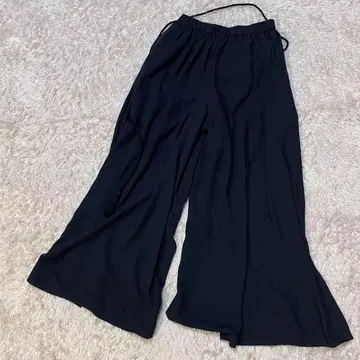 유나이티드 애로우 스카초 와이드 팬츠 블랙