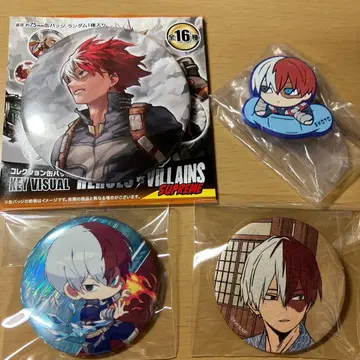 나의 히어로 아카데미아 원화전 헤어 클립 캔 배지 토도로키 쇼토