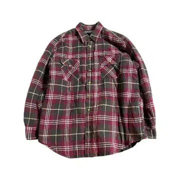 90s DAVID TAYLOR 퀼팅 플란넬 셔츠 데이비드 테일러