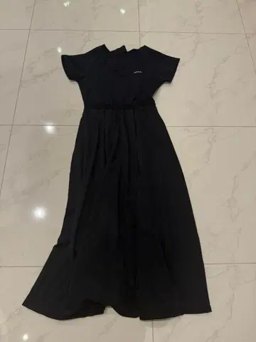 muta marine 무타 마린 블랙 티셔츠 원피스 반팔