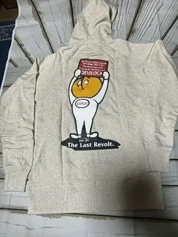 DEVILOCK 데비락 오트밀 지퍼 후드티 사이즈 M