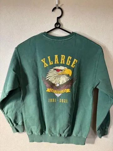 XLARGE 그린 맨투맨 1991-2021