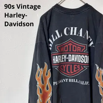 90s Harley-Davidson 빈티지 구제 의류 3D Emblem