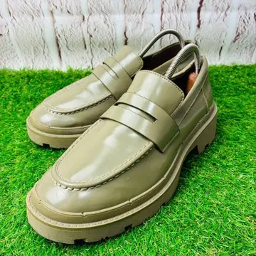 [ 고품질 ] ZARA 자라 통굽 로퍼 트랙 밑창 25.5