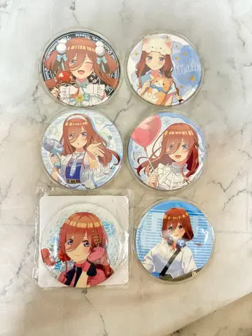 5등분의 신부 나카노 미쿠 캔뱃지 세트