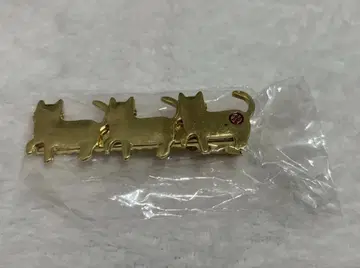 계속 한밤중이면 좋을 텐데. 모래고양이 가챠 넥타이핀