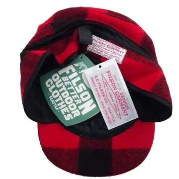 레어 새상품 90년대 필슨 FILSON 귀마개 울 캡 매키노 모자 L