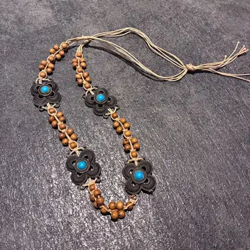 00년대 아카이브 에스닉 목걸이 페어리 그런지 y2k