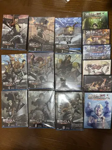 진격의 거인 Blu-ray 전 9권 세트 + DVD 덤