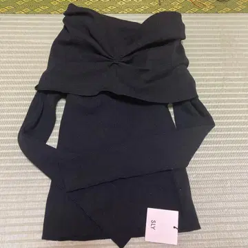 SLY 블랙 니트 스웨터 프리 사이즈