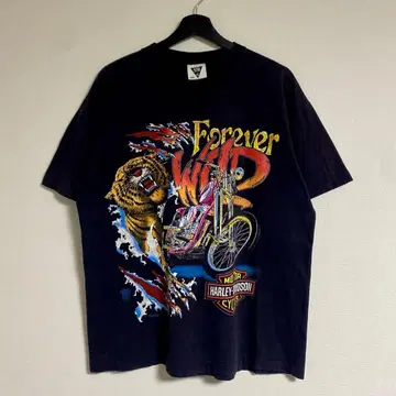 HARLEY DAVIDSON 롱티 T셔츠 스파이더 파이어