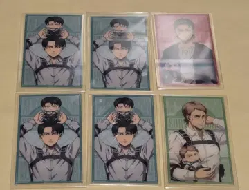 진격의 거인 리바이 엘렌 장 다코 클리어 카드 세트