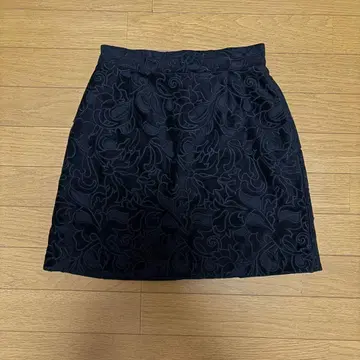 레이빔즈 Ray BEAMS 블랙 무릎 위 스커트 미니 스커트