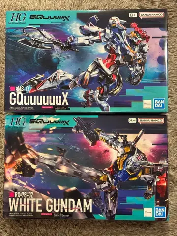 HG 화이트 건담 지크 액스 2개 세트 GQuuuuuuX