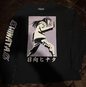 NARUTO 나루토 휴우가 히나타 긴팔 티셔츠 구제 의류 해외 공식