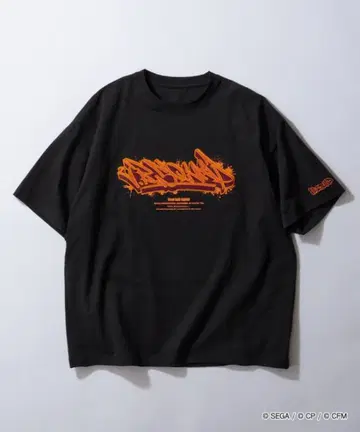 그래피티 새틴 자수 빅 실루엣 반팔 T셔츠 시노노메 아키토 L 사이즈