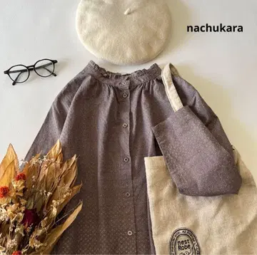 b1502* 나츄카라 프릴 옷깃 코튼 린넨 블라우스