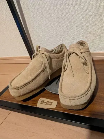 클락스 왈라비 에보 WP 방수 메이플 스웨이드 UK3 베이지