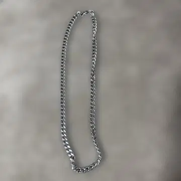 실버 체인 목걸이 약 60cm