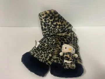 산리오 레오파드 무늬 헬로키티 머플러 헤이세이 레트로