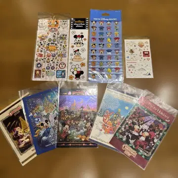 도쿄 디즈니 씰 카드 세트