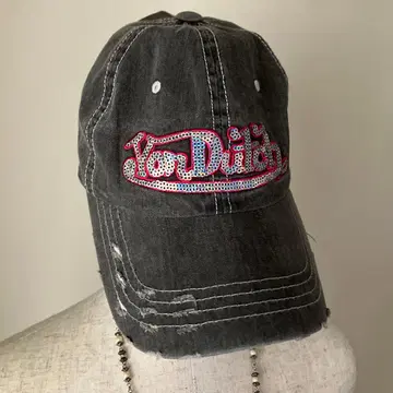Y2K Von Dutch Sequins on Trucker Hat