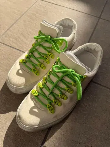 DIEMME 스웨이드 스니커즈 사이즈 40 화이트