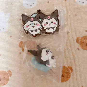 치이카와 x 산리오 변신 피규어 키링 모몽가 x 쿠로미