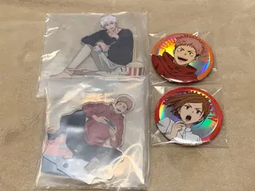 세가 럭키 쿠지 주술회전 고죠 이타도리 쿠기사키 아크릴 스탠드 캔뱃지