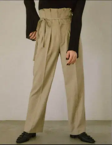 Eaphi 벨트 리본 하이웨이스트 팬츠 / 1