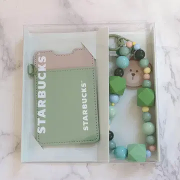 [새상품] STARBUCKS 카드 케이스와 키링 세트