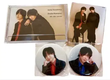 합리적인 탁상 달력 테라시마 준타 코마츠 쇼헤이 캔뱃지