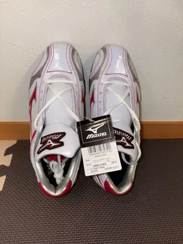 Mizuno 스파이크 25.5cm 화이트/레드