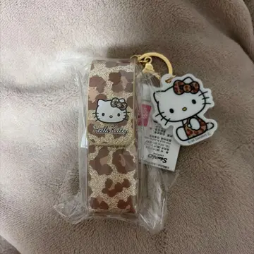 아베일/Hello Kitty 키티 참 레오파드 무늬 립 케이스