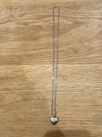 MARIHA 실버 하트 목걸이