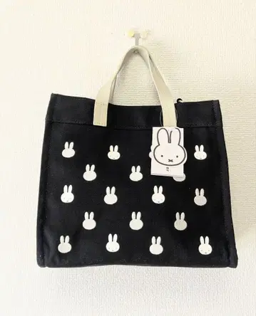 미피 miffy 토트백 숄더백 모노그램 블랙