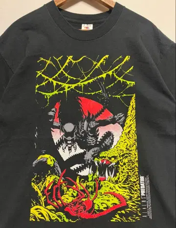 90s ALIENS vs PREDATOR 셔츠 USA 빈티지