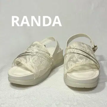 RANDA 꽃무늬 레이스 스포츠 샌들 LL/25.5cm
