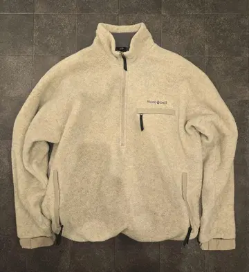 몽벨 하프 지퍼 플리스 아이보리