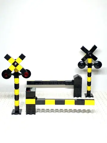 레고 건널목 세트 기차 기차 역 홈